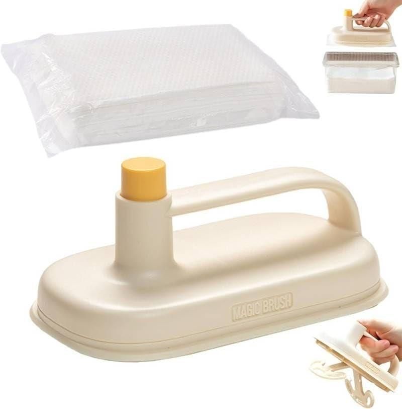 Disposable Magic Wipes Cleaning Brush with Handle